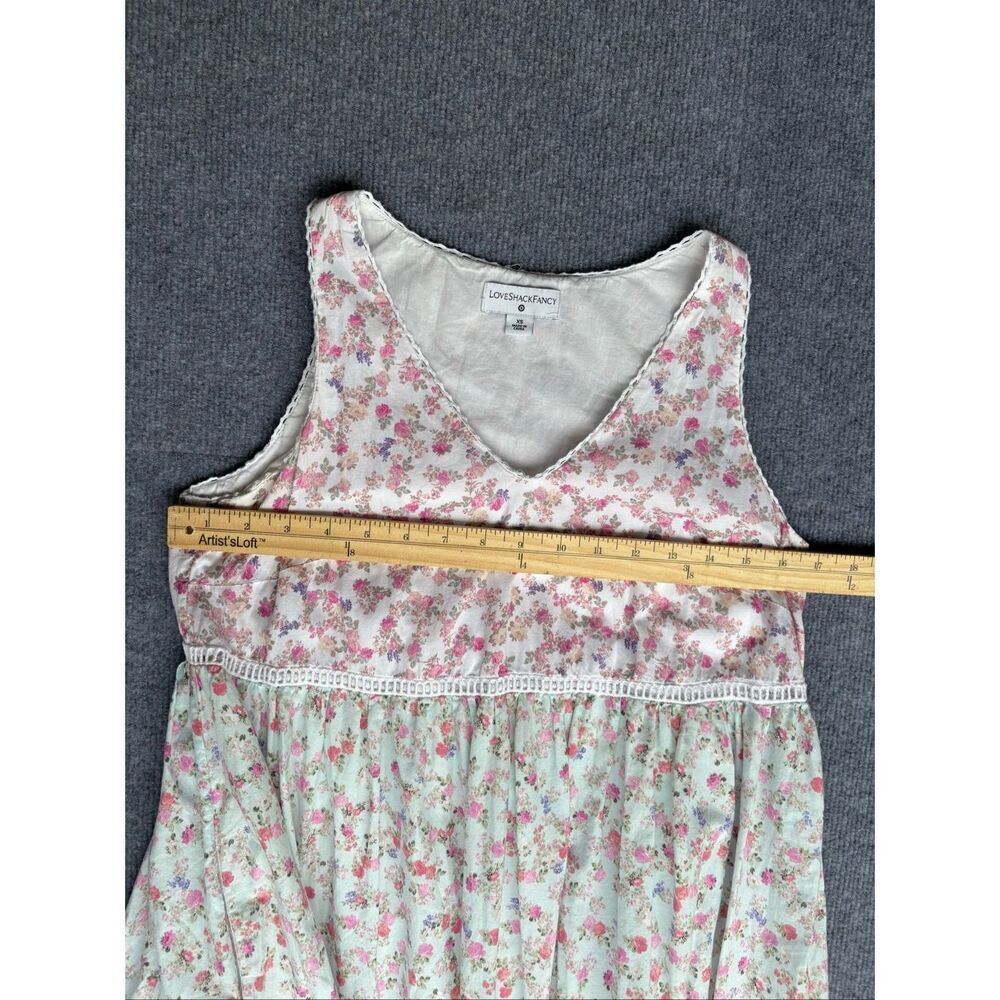 LoveShackFancy x Target Floral Tiered Maxi Dress XS Cottagecore Prairie Romantic - Picture 7 of 8